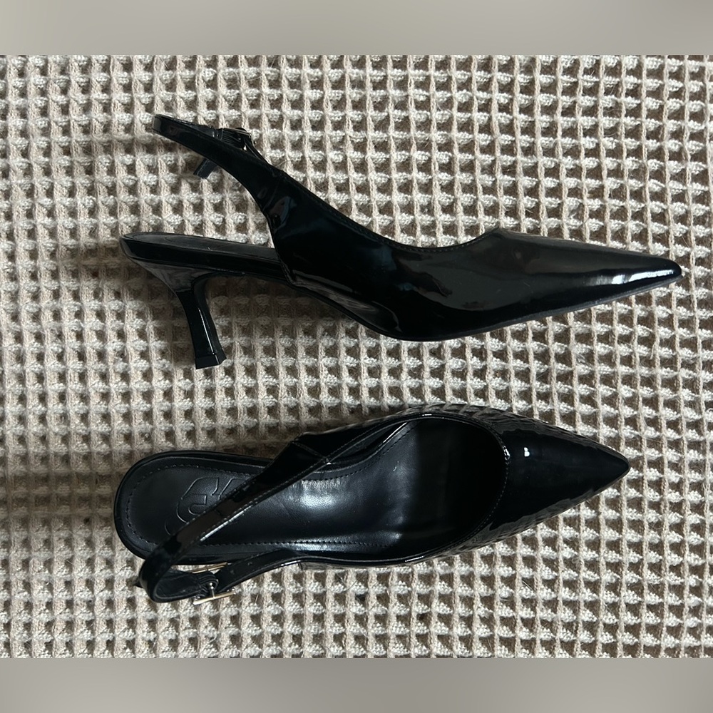 NWOT SIZE 41 approx 9 Elegant Black Women's Slingback Heels look for less